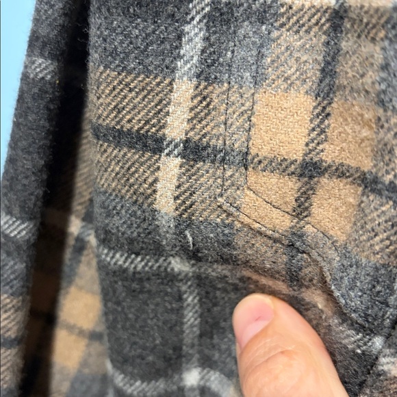 EUC Jenni Kayne O’Keefe Overshirt in Oatmeal Plaid Sz M - Picture 5 of 6